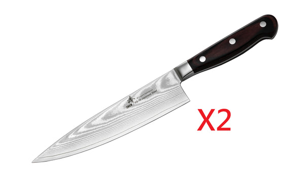 Ferrum Forge Chef-toku Kitchen Knife Black G-10 Damascus